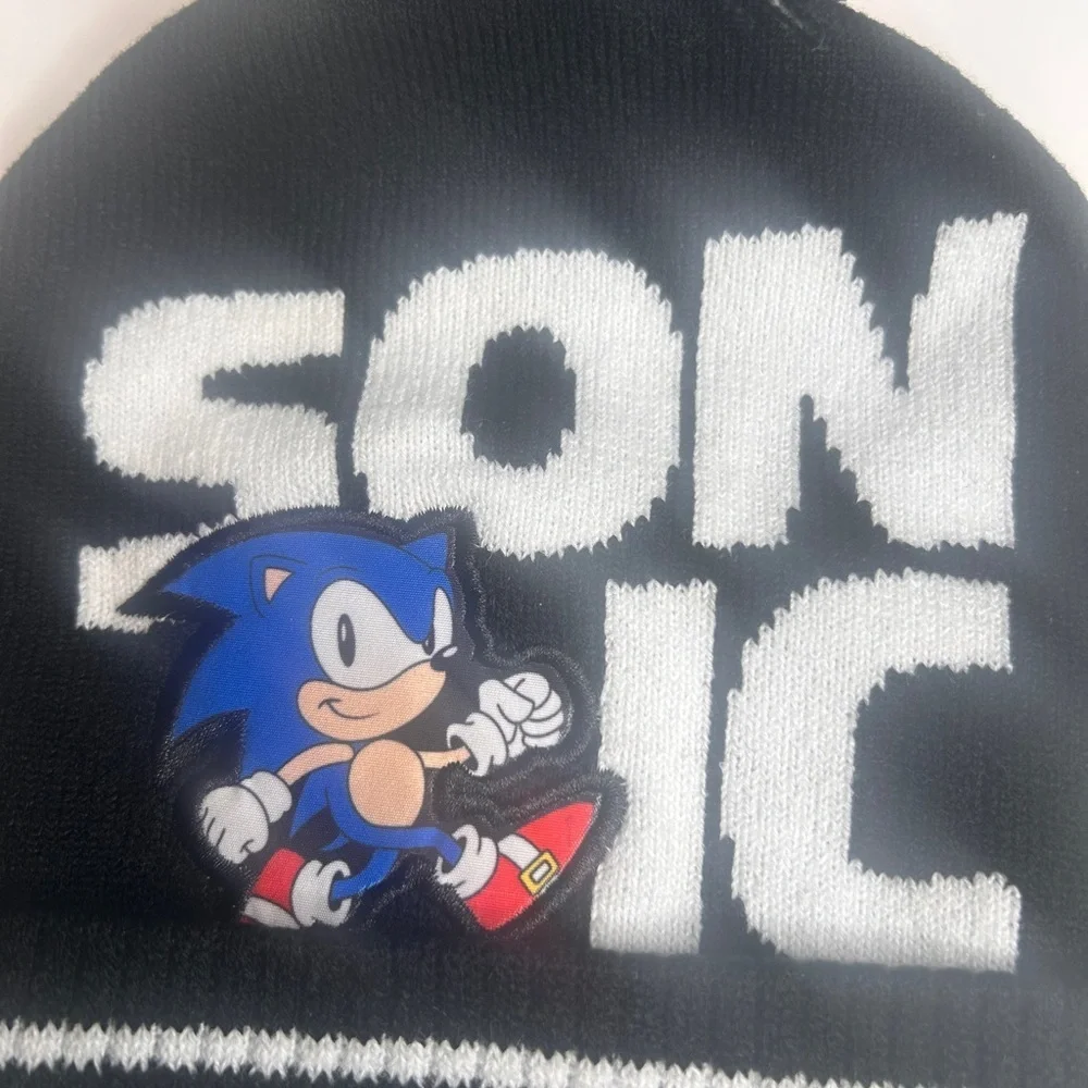 Youth Black Sonic the Hedgehog Beanie Cap Hat